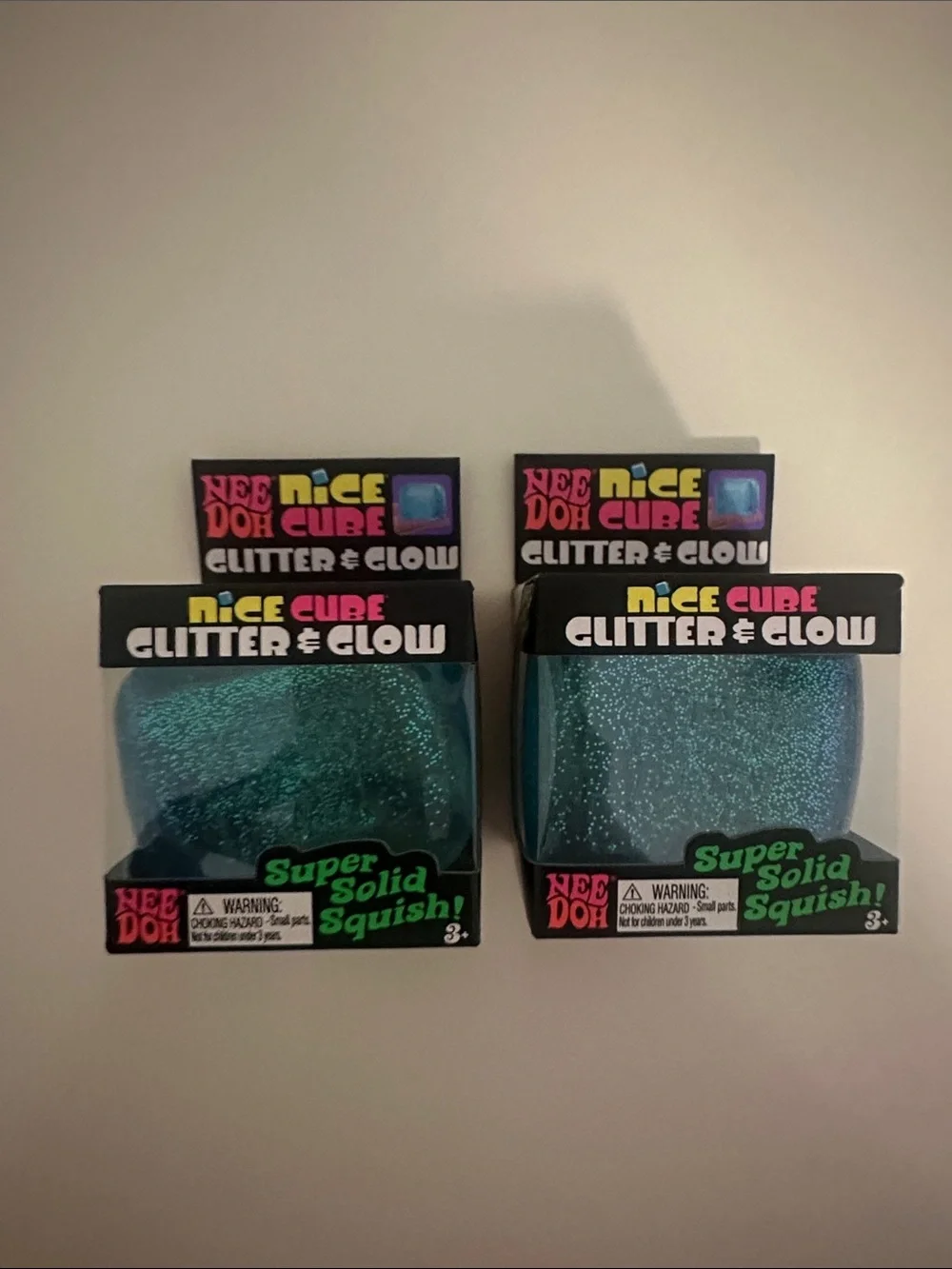 Needoh Nice Cube Glitter & Glow Bundle - Blue